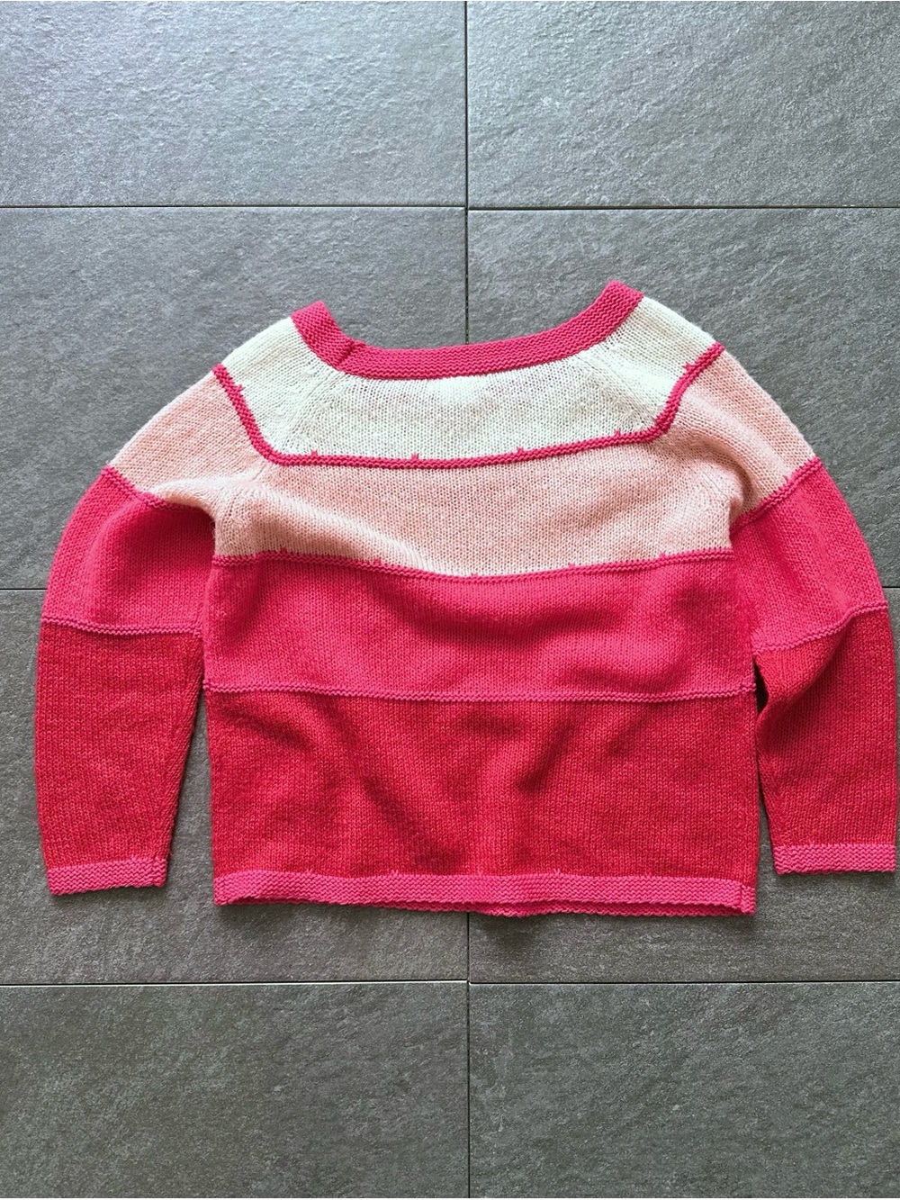 Cooperative’ NWOT Wool Blend Colorblock Cropped Sweater Women’s XS 3/4 Sleeve - Picture 4 of 11